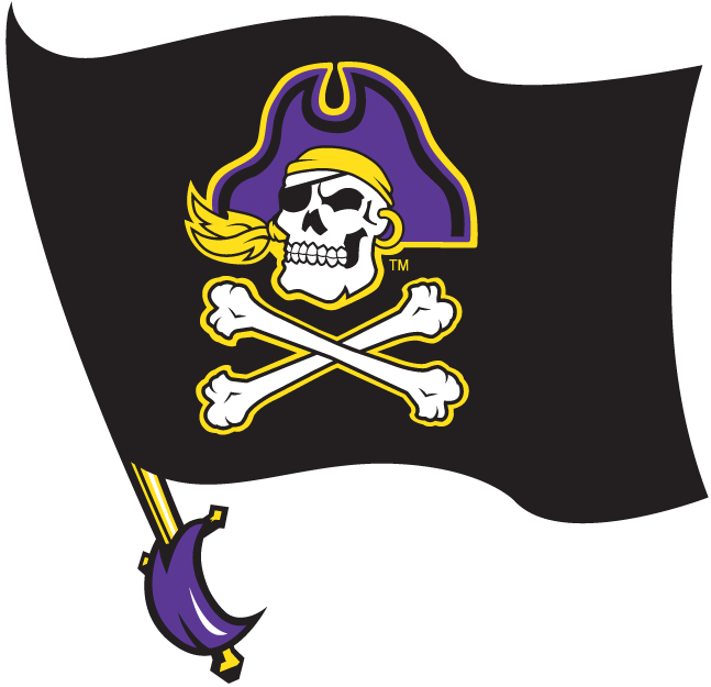 East Carolina Pirates 1999-2013 Alternate Logo v2 iron on transfers for clothing...